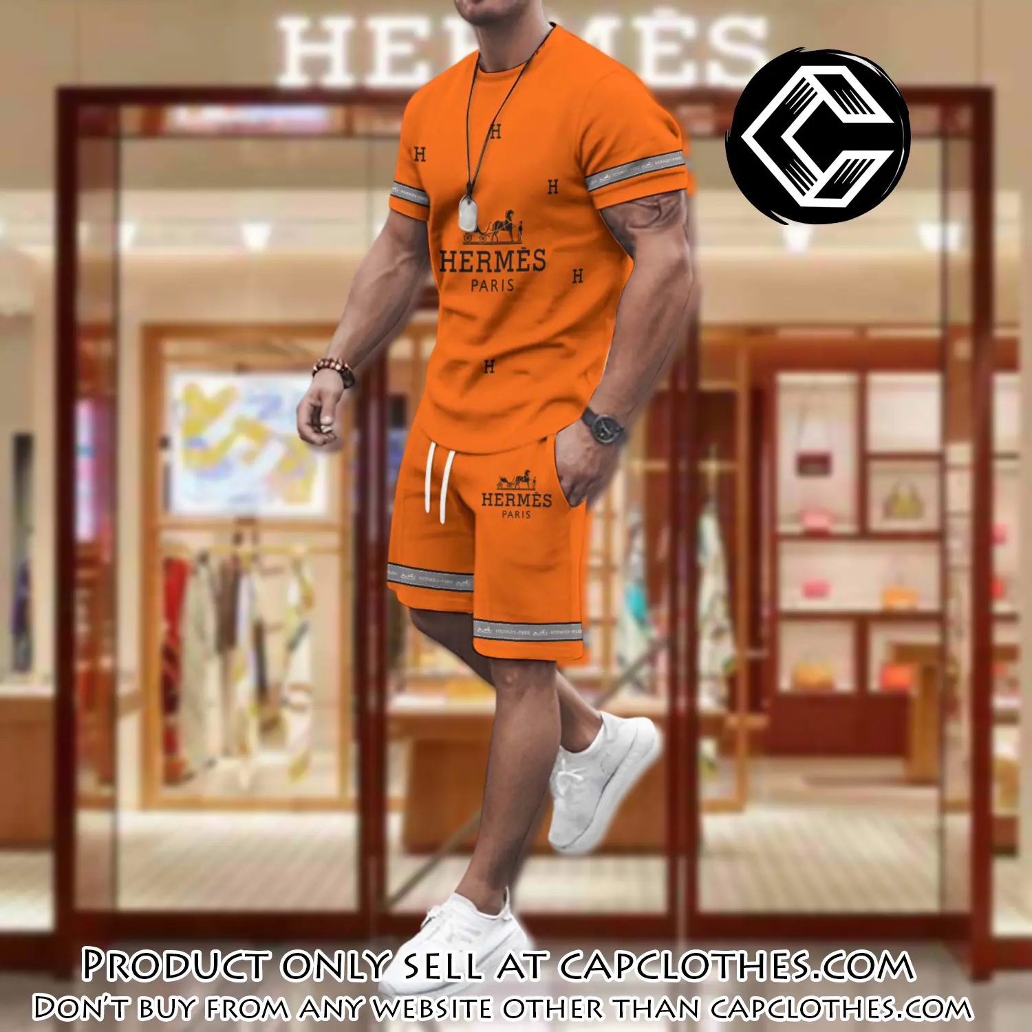 Hermes combo unisex tshirt & short limited luxury outfit cts1106 cc5647087